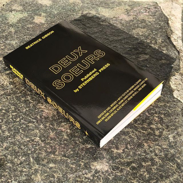 Gloss black book with yellow text on the cover lies on top of a stone slab. Photo: Steinar Sekkingstad